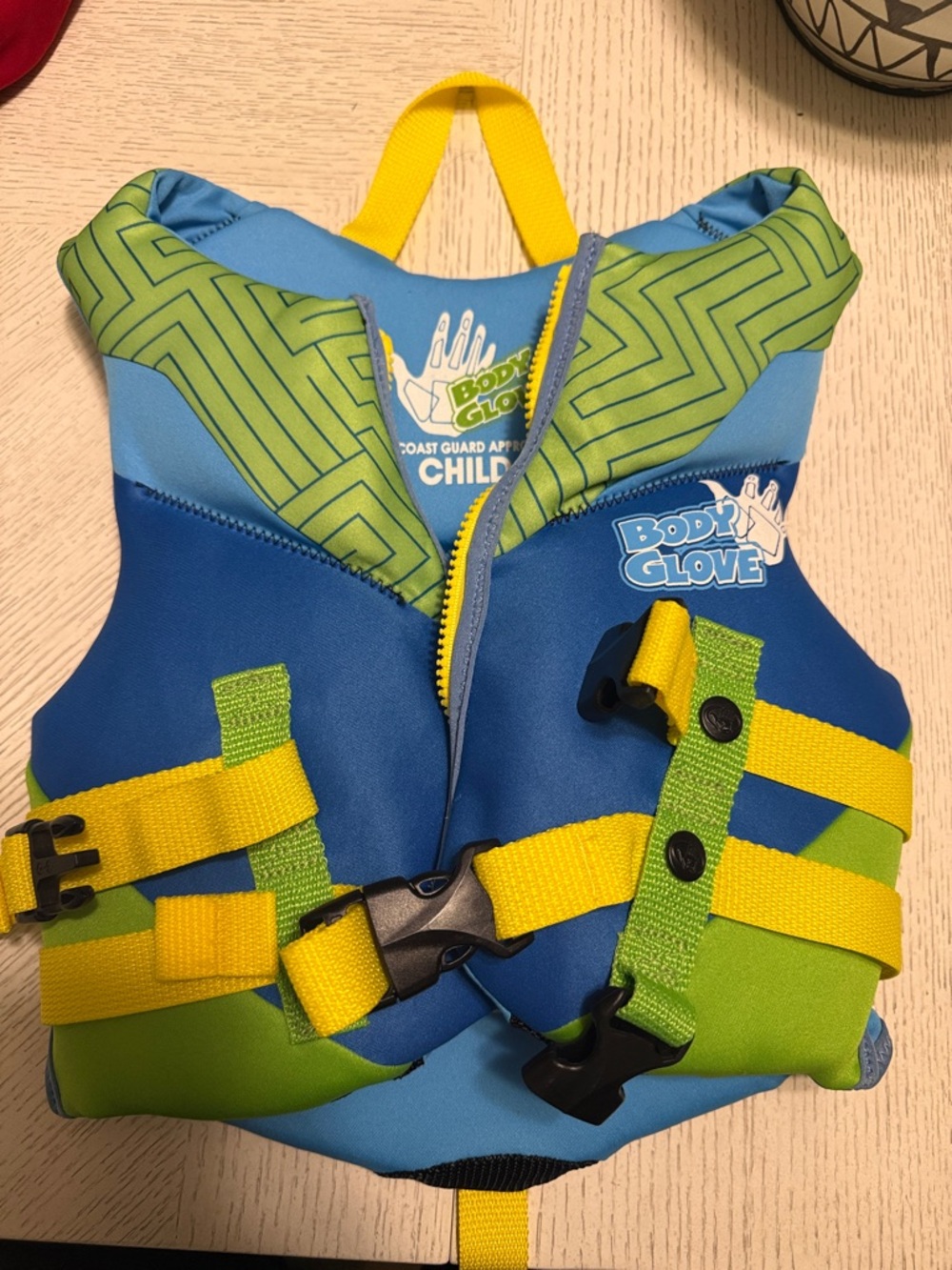 Body Glove Blue, Green & Yellow Child Float Vest